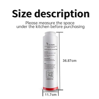 SY GOODLIFE DF-56 Replacement Filter, 6-Stage Reverse Osmosis Cartridge, Fit Tankless Under Sink RO System, 0.0001μm RO Membrane, 2:1 Pure to Drain, 12 Months Service Life