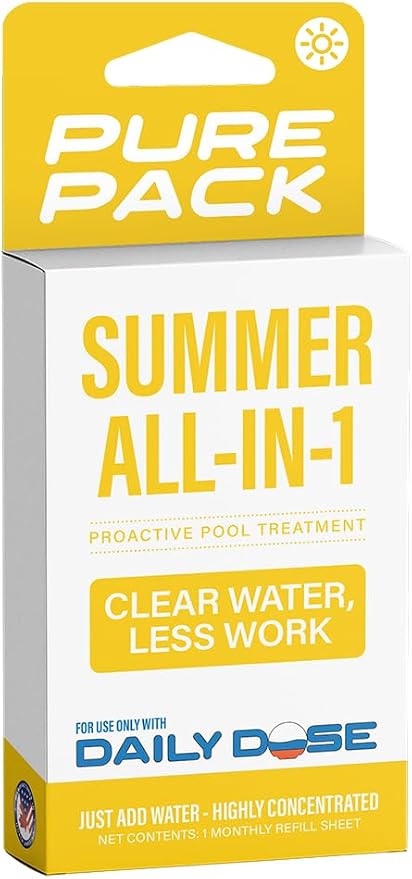 Pure Pack - Summer All-in-1, Automatic Dispenser Refill for Daily Dose, Highly Concentrated, up to 20,000 Gallons