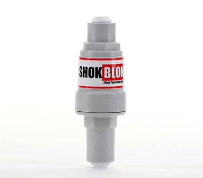 Shok Blok SB-FPV-125 Water Filter Pressure Regulator Protection Valve for RO & Filter Systems - 1/4" QC Ports, 125 PSI