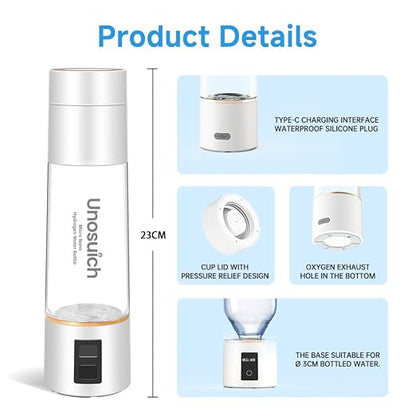 Hydrogen Water Bottle SPE PEM
