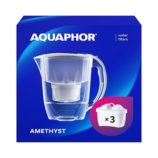 AQUAPHOR Aquapor Amethyst Maxfor+ Water Filter, Plastic, Grey, 25.5