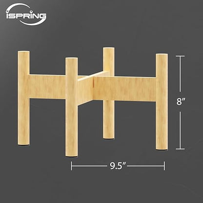 iSpring Wooden Stand for DGF2 Gravity-Fed Stainless Steel Countertop Water Filter System, Natural Wood