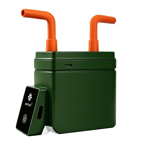 Motorized Portable Water Filter for Camping & Hiking, Electric Water Filtration System with 0.01μm UF Membrane, Compact Backpacking Water Purifier for Emergency Preparedness(Green)