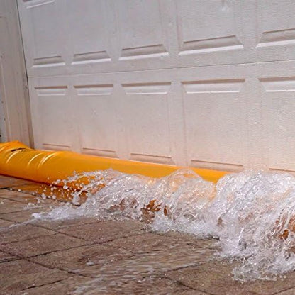 The Original HydraBarrier Ultra Flood Barrier –24 ft Long x 6 in High – Light, Reusable Sandbag Alternative – Flood Control & Diversion Tube for Home, Garage, Door & Property Protection