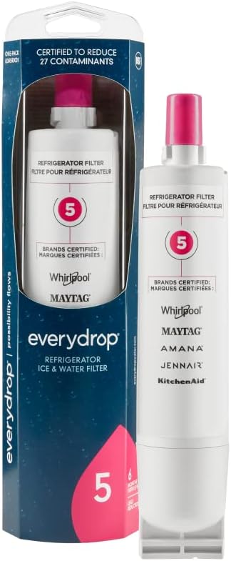 everydrop® by Whirlpool Ice and Water Refrigerator Filter 5,EDR5RXD1,(Pack of 2)