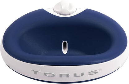 Mini Filtered Water Bowl for Cats & Small Dogs, 1L/34oz - No Power Needed, Auto-Refill, No Spill, Portable Travel Lock, Carbon Filter, BPA-Free, Puppies & Kittens