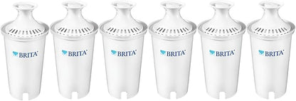 Brita XL Water Filter Dispenser with Standard Replacement Filters, Black