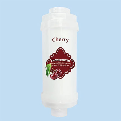Vitamin C Shower Filter Shower Aromatherapy Bathroom Accessories for Hard Water Filter Remove Chlorine Fluoride Heavy Metals Improves Skin Condition Protects Hair Cherry Scent