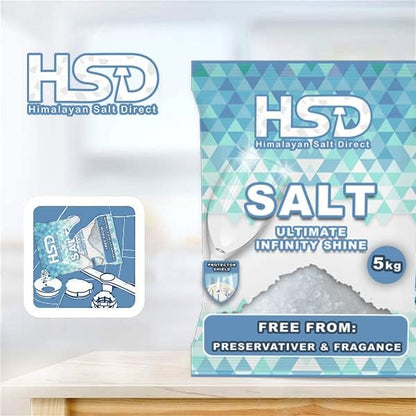 5kg dishwasher salt, dishwasher detergent salt with pre-soaking action, water softener salt (Pack Of 4)