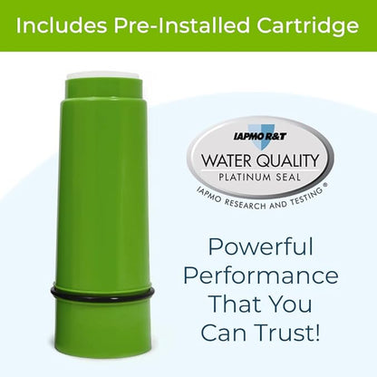 WaterChef Premium Shower Filter System SF-7C-ECO – 1.8 GPM Water-Saving (Chrome) – Deluxe Adjustable Wand, Advanced Filtration, NSF/ANSI Certified, 10,000 Gal.
