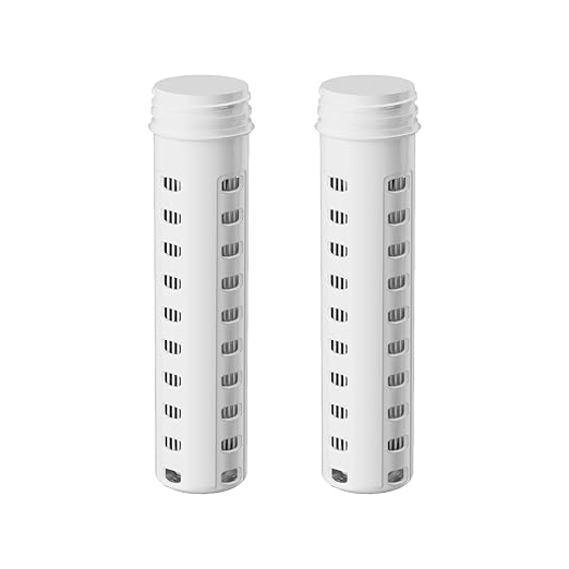 Membrane Solutions Replacement UF Filter for C3 Filtered Water Bottle, BPA-Free for Camping, Hiking, Backpacking and Travel (UFx2)