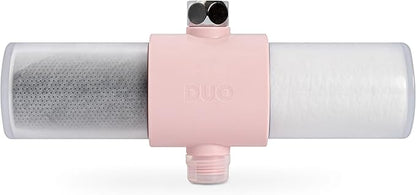 Weddell Duo Shower Filter – NSF Certified Shower Filter for Chlorine Reduction, Lead-Free, Easy Installation, Award-Winning Filter for Healthier Hair & Skin (Pink)