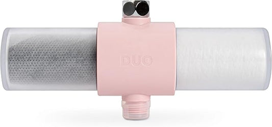 Weddell Duo Shower Filter – NSF Certified Shower Filter for Chlorine Reduction, Lead-Free, Easy Installation, Award-Winning Filter for Healthier Hair & Skin (Pink)