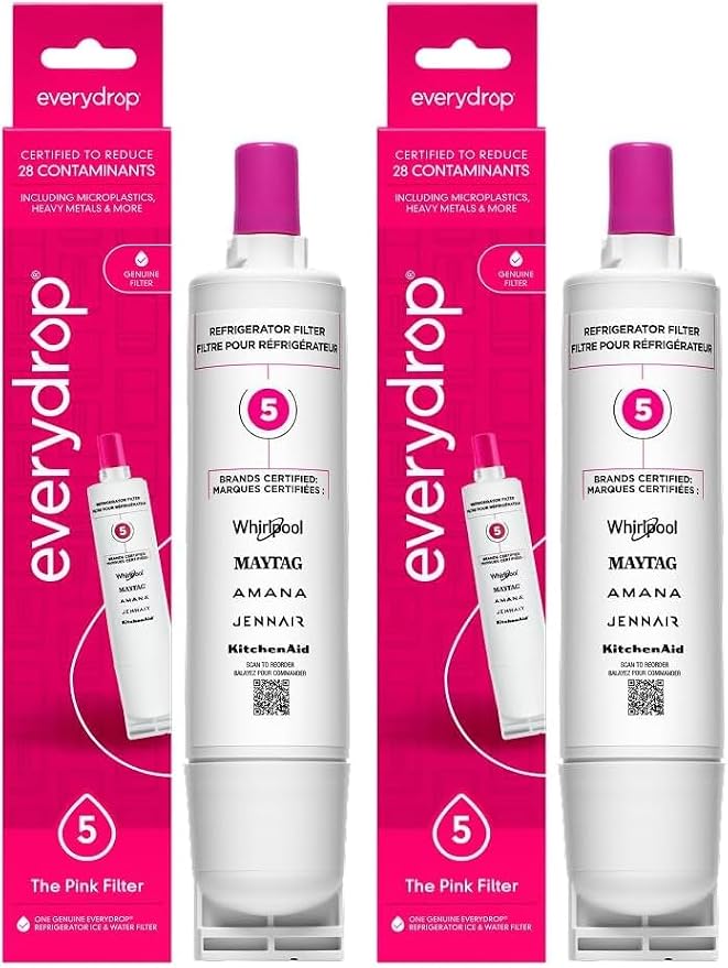 everydrop® by Whirlpool Ice and Water Refrigerator Filter 5,EDR5RXD1,(Pack of 2)
