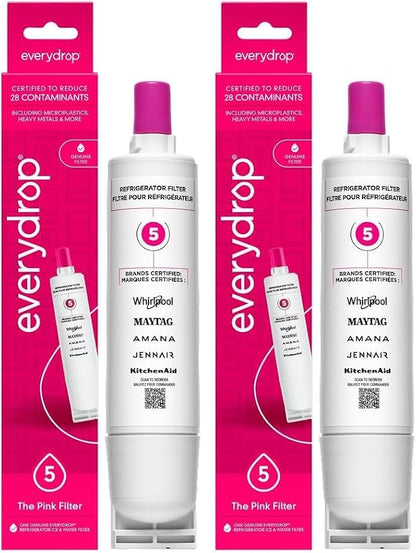 everydrop® by Whirlpool Ice and Water Refrigerator Filter 5,EDR5RXD1,(Pack of 2)