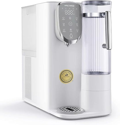 APEC Water Countertop Reverse Osmosis Water Filter, Chills Purified Water 40°F, 6 Stage w/UV RO Filtration System, Removable Pitcher, Removes 1K+ Impurities NSF 372 & 58, Quick Dispense