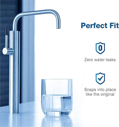 Waterspecialist 3US-PF01 3US-MAX-F01 Under Sink Water Filter, Replacement for Filtrete® 3US-PF01, 3US-MAX-F01H, Delta RP78702, Manitowoc K-00337, K-00338, HF20, HF25, HF27, NSF/ANSI 42, 2 Pack