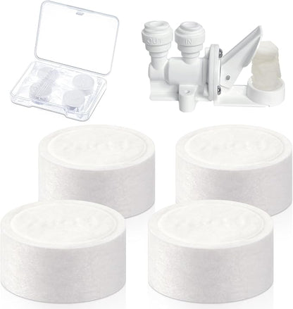 Wonderjune 4 Pcs Replacement Pads for Automatic Leak Detectors in Under Sink Reverse Osmosis Water Filtration Systems 18 mm for Mechanical Leak Detectors