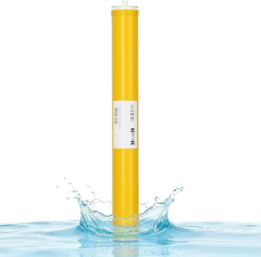 XLE-4040, XLE 4040 Reverse Osmosis Membrane for DOW Filmtec XLE 4040 Membrane Replacement, 2600GPD, TDS≤1000ppm, Salt Rejection 99%, 4 x 40 RO Membrane for Commercial, Industrial, NSF Certified