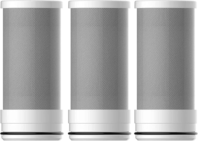 Waterdrop FF-01A Water Filter Replacement for Waterdrop WD-FC-01/FC-02/FC-06, Water Filter for Sink Faucet, Faucet Water Filter, Reduces Chlorine, Sediment, Bad Taste & Odor, 9 Months, 3 Pack