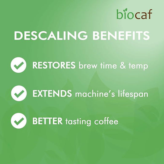 Urnex Full Circle Espresso Machine - 2 Single Use Packets - Descaling Powder Safe On Keurig Delonghi Nespresso Ninja Hamilton Beach Mr Coffee Braun