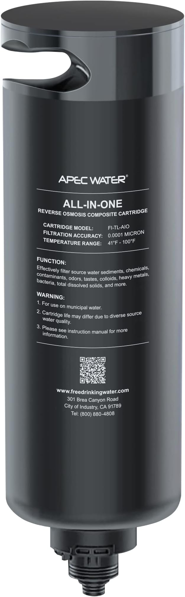 APEC WATER ROTL-AIO Replacement Filter Cartridge – 600 GPD Reverse Osmosis Filter, All in One, Removes 99% of impurities (FI-TL-AIO)