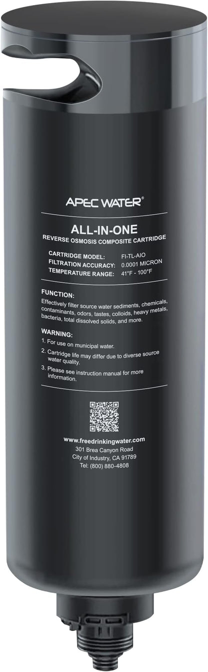 APEC WATER ROTL-AIO Replacement Filter Cartridge – 600 GPD Reverse Osmosis Filter, All in One, Removes 99% of impurities (FI-TL-AIO)