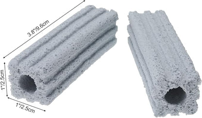 RealPlus Ceramic Bio Filter Media for Aquarium Sump Canister Pond Fish Tank, Vast Surface Area (3.8" Length / 72pcs)