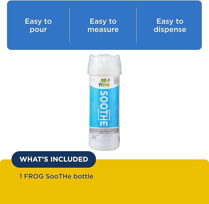 FROG Soothe Calcium Total Hardness Increaser for Hot Tubs and Swim Spas - 2 lb Bottle with TruDose Measuring Cap for Easy Maintenance & Balancing - 1 Pack