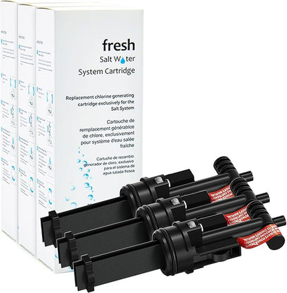 Salt Water chlorination System Cartridge Replacement for Spas & Hot Tubs/Hot Spring Highlife/Limelight,Chlorine-Generating Filter for Gentle,Soft Fresh Water to Helps Combat Dry Eyes&Itchy Skin, 3Pack
