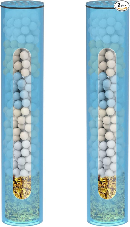2 Pcs Shower Filter Replacement Cartridge for HOPOPRO Filtered Handheld Shower Heads, Multi-Stage Filter for Hard Water to Remove Chlorine, Heavy Metals & Sediments Impurities For Better Skin & Hair