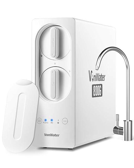 800GPD Under Sink Tankless Reverse Osmosis System,7-Stage RO Water Filtration System, NSF/ANSI 372 Certified RO Drinking Water Filter, FCC Listed, Reduce TDS,PFAS,Odor, 2:1 Pure to Drain