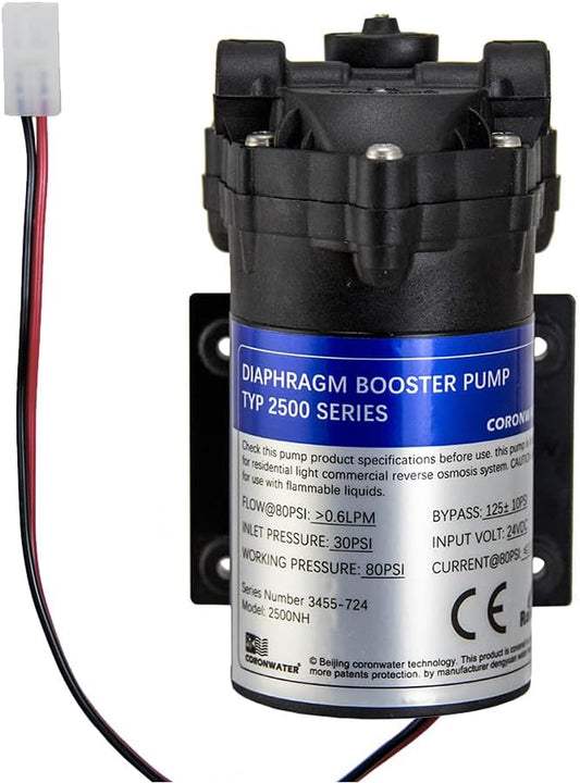 RO Booster Pump 24V 50 GPD Reverse Osmosis System