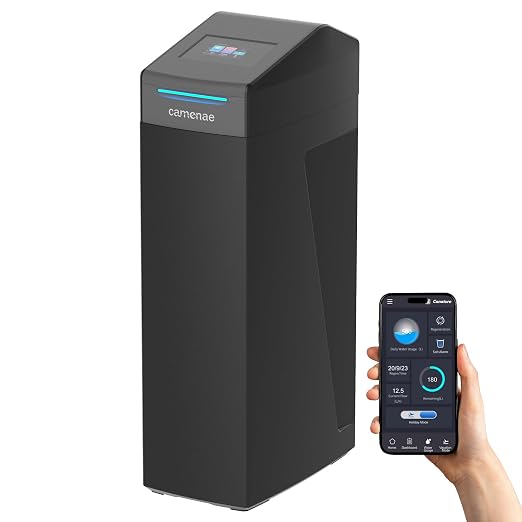 CS32 Pro 2026 Whole House Water Softener System 40,000 Grains | Smart WiFi App, 5 inch LED Color Touchscreen, Gen2 Up-Flow Regeneration Technology, Salt Level Reminder, Vacation Mode