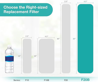 SimPure Sediment Water Filters, 5 Micron 20" x 4.5" Whole House Water Filter Replacement Compatible for SimPure DB20 Blue Housing, WGB22B, WGB32B, AP802, BB20B, BB20T, 4 Pack