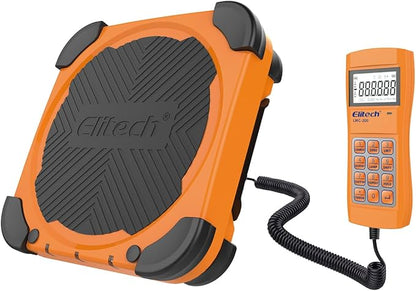 Elitech Wired Refrigerant Scale LMC-200 220 lbs and Charging Valve
