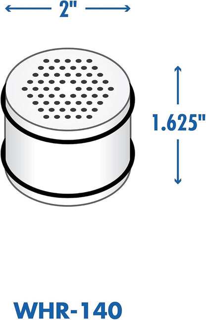 Culligan® Official Shower Filter Replacement WHR-140 Cartridge for Culligan Water Shower Filter Systems WHR-140,WSH-C125,ISH-100,HSH-C135,(Pack of 6)