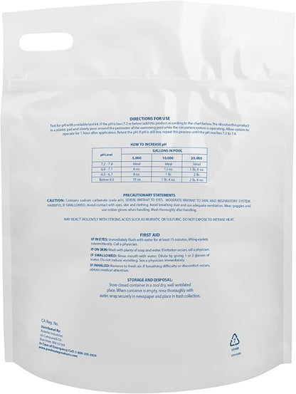 Pool Mate 10-Pounds Premium pH Up for Pools, 100% Sodium Carbonate