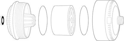 Sprite SL2-BN Universal Slim-Line2 Shower Filter, Brushed Nickel