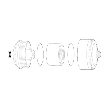 Sprite Showers Slim-Line 2 Universal Shower Filter, Chrome