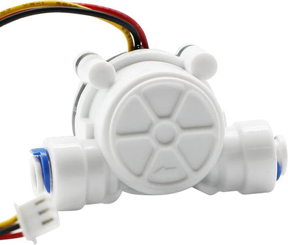 DIGITEN 1/4 Quick Connect 0.3-10L/min Water Hall Effect Flow Sensor Meter