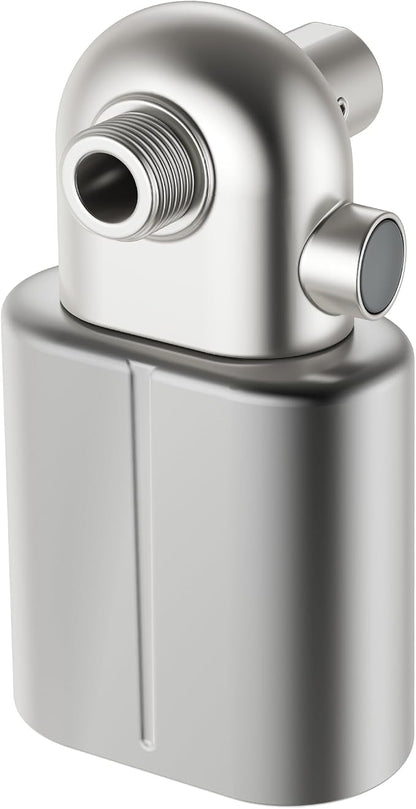 Veken Shower Filter to Reduce Chlorine, KDF Shower Head Filters with Activated Carbon and Calcium Sulfite for Filtered Shower Water, Filtro Para Ducha De Baño, One-Press Replacement, Nickel