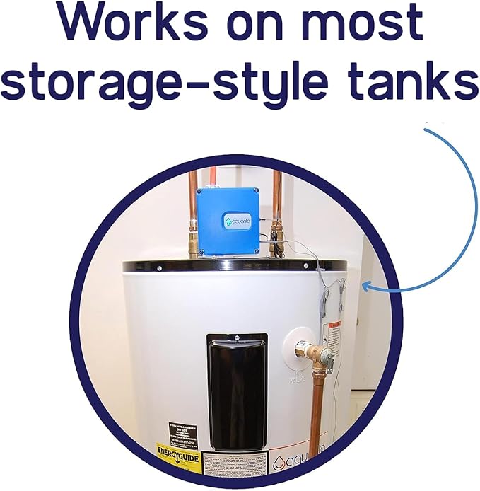 Smart Water Heater Timer: Optimize Hot Water Usage - Compatible with Alexa - Installs in Minutes, No Plumbing Required. Compatible with Gas Water Heaters. Leak Sensor Included.