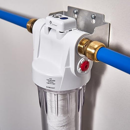 GE Whole House Water Filtration System & Basic Filter | Reduces Sediment, Rust & More | Install Kit & Accessories Included | GXWH20T, FXUSC