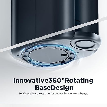 Leysern Reverse Osmosis Water Filter Countertop, No Installation, 5-Stage RO Filtration with UV and Remineralization, Portable Water Purifier with Pitcher, 360° Swivel Base, NSF/ANSI 372 Certified