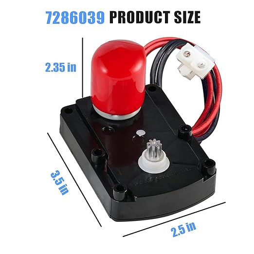 7281291 7286039 Water Softener Valve Motor with Screws Replaces Old Part Numbers:7384691,7234731,7228900, WS26X10021,WS26X21821,Fit for Softener Systems