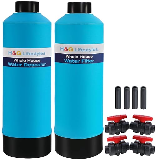 H&G Lifestyles Whole House Water Descaler Water Filter, Saltless Water Softener for Whole Home,Anti Scaler Buildup,Remove Heavy Metal Odor.700,000 Gallons