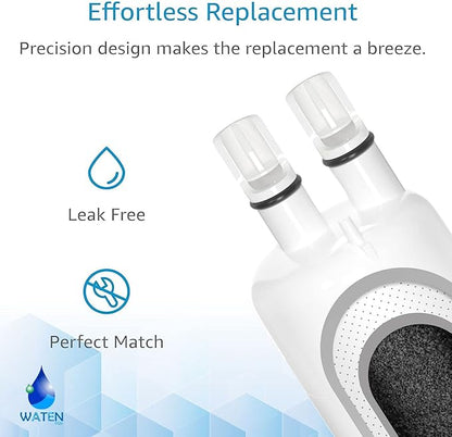 Water Filter Replacement for WRS325SDHZ, WRS325SDHZ08, Whirlpool WRS571CIHZ04, WRS325FDAM04, WRS588FIHZ04, WRS321SDHZ08, WRS555SIHZ06, WRS325FDAW04, WRS315SDHZ08, 3PACK
