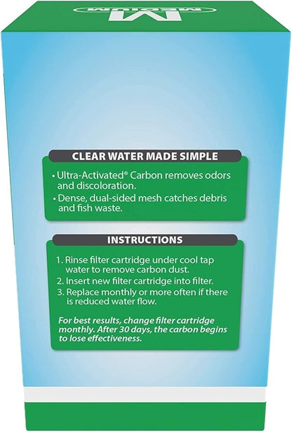 Tetra Whisper Bio-Bag Medium Filter Cartridges for Aquariums, 3 Count, Ready to Use, Fits Tetra Whisper Fish Tank Filters 5-10 Gal, PF-10, IQ 10