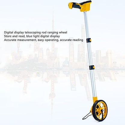 Measuring Wheel Digital Display,Digital Distance Measurement Wheel with Backlit Display Data Store,Multifunction Metric Imperial